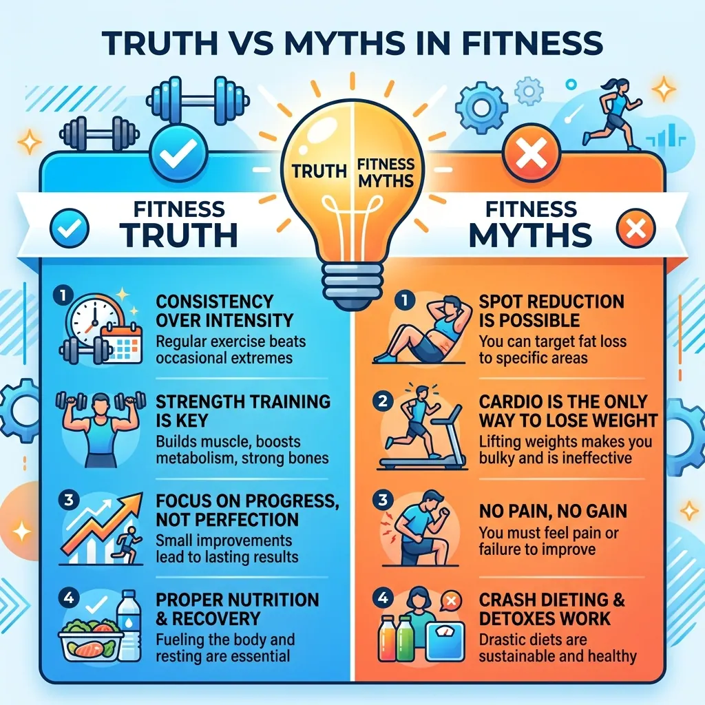 Top Fitness and Weight Loss Myths